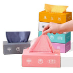 Microfiber Towel Reusable Pack of 20 Pcs Box Random Color