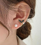 AUJ-939 Korean Fish Tail Earrings – Elegant Fashion Jewellery, Stylish Accessory for Women