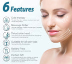 MARZAHAR Ice Roller for Face &amp; Eye Puffiness Relief, Cold Gel Ice Face Roller Massager - Ice Roller Cool Roller For Face Eye Body Facial Shaping Anti Wrinkle Ice Roller Massager Smooth Skin ( Random Color )