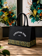 Stylish Canvas Tote Bags Collection Set Featuring Five Distinct Colors And Elegant Typography For Modern Fashion