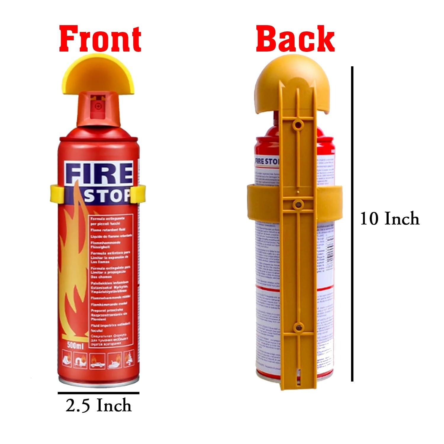 Foam Stop Fire 500ml Portable Fire Extinguisher Spray | Fire Stop Emergency Safety Spray For Home, Kitchen, Car & Office