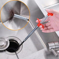Stainless Steel Hair Catching Drain Cleaning Wire Spring Sink Cleaning Stick (60cm)