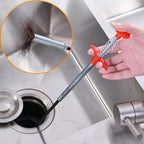 Stainless Steel Hair Catching Drain Cleaning Wire Spring Sink Cleaning Stick (60cm)