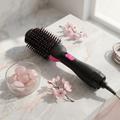 3-in-1 Hot Air Brush – Professional One-Step Hair Dryer, Straightener, and Curler