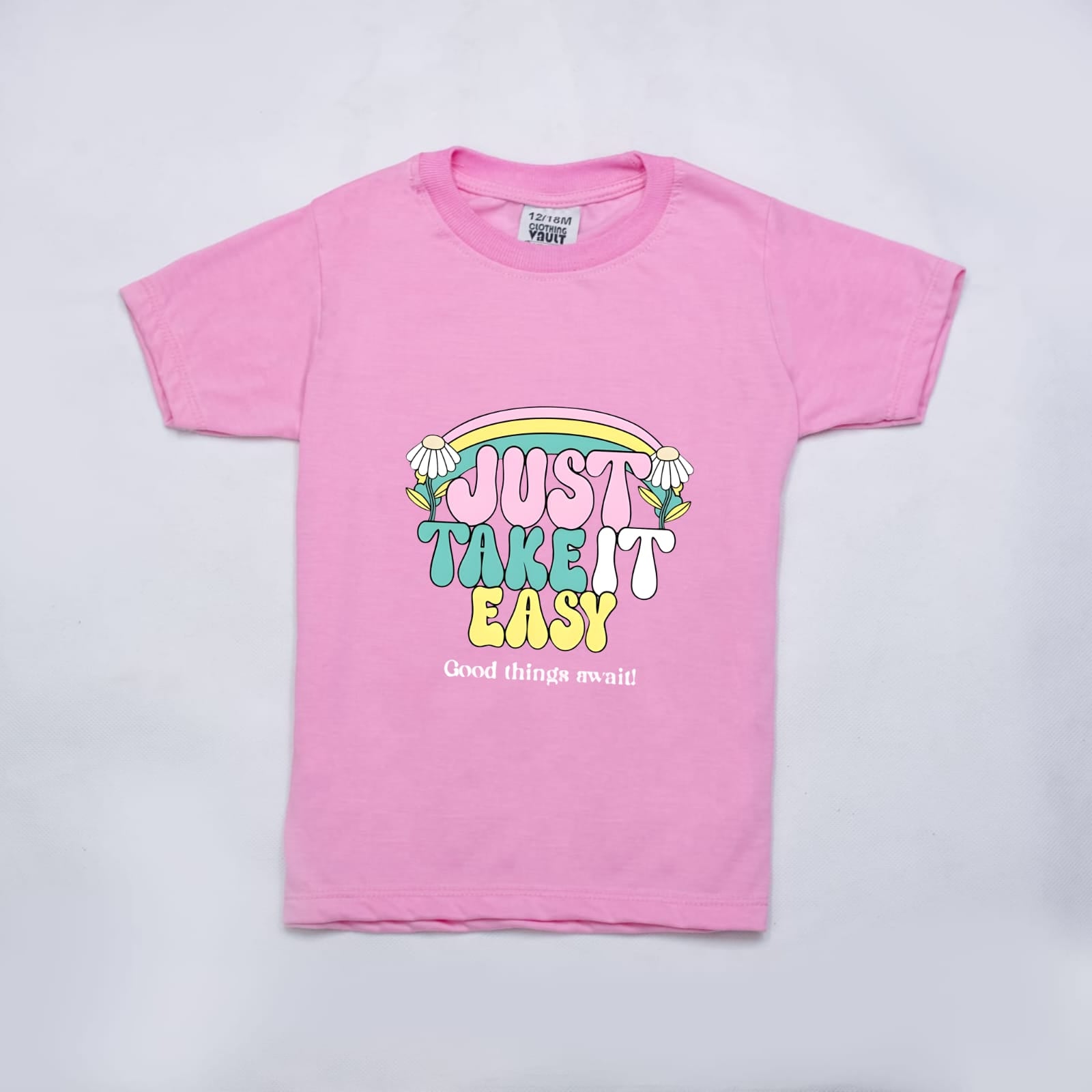 JUST TAKE IT EASY Printed T-Shirt | Cotton Jersey | Casual Wear | Comfortable & Stylish