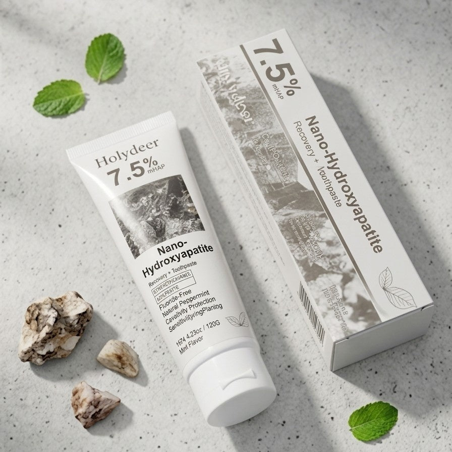 Holydeer Recovery Toothpaste | 7.5% Nano-Hydroxyapatite For Enamel Repair & Whitening 120g