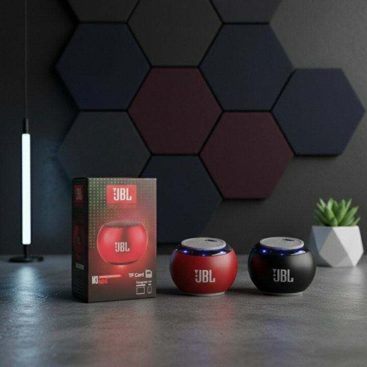 JBL M3 Mini Bluetooth Speaker Big Sound In Small Size Wireless Speaker With Bluetooth 4.1 And Voice Control (Random Color)