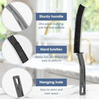 2 PCS Hard Bristle Crevice Cleaning Brush | Multi-Purpose Gap Cleaning Tool for Kitchen, Bathroom, Tiles & Window Tracks