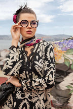 Elegant 3 Piece Embroidered Lawn Suit with Digital Print & Printed Chiffon Dupatta – Unstitched Summer Collection