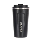 510ml Large-capacity Coffee Cup Keep Heat Stainless Steel Double-layer Smooth Edge Water Bottle Mug for Daily Use (random colors)