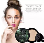 3 in 1 Makeup Deal  Sunisa Foundation Base 20g Waterproof Mushroom Head Air Cushion BB Cream Nude Liquid Foundations +yanqina 36H liner + 5 in 1 lipstick Pen