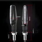 Pack of 2 pair(4pcs) - Audi Flow Style Led Motorcycle Turn Signals Indicator Amber Light