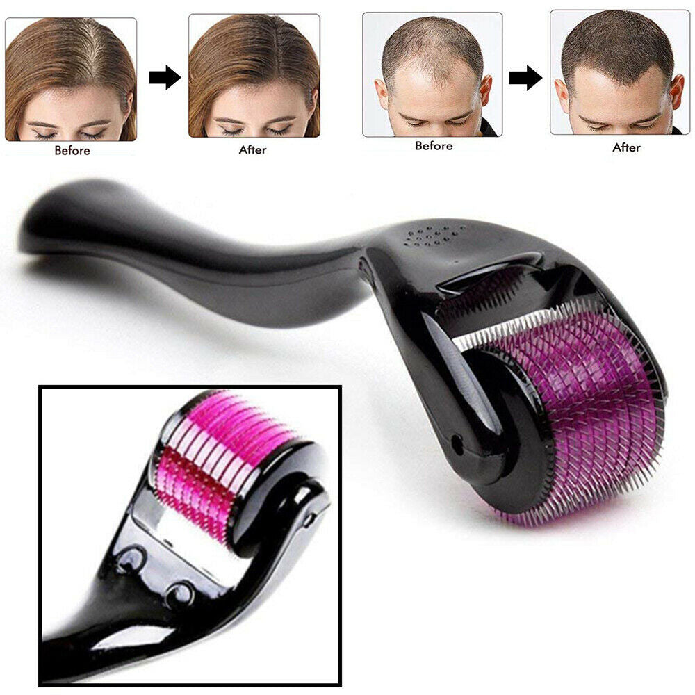 Derma Roller 0.5mm with 540 Micro Needle for Hair Growth and Facial Skin Therapy| Skin Care Beauty Tool for Anti-Aging Skin Repair, for Men and Women