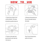 Transparent Self-Adhesive Wall Hooks – Strong Hold, No Drill, Damage-Free Hanging