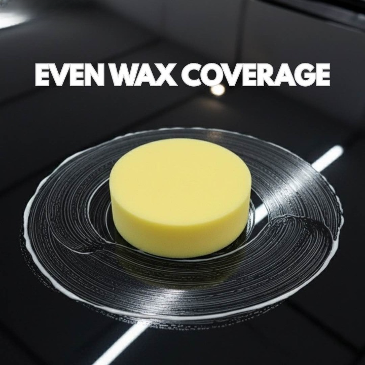 Premium Foam Car Wax Applicator Pad – Soft, Scratch-Free Polishing Sponge for Wax, Polish & Car Detailing THREE GUYS