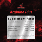 Biogenesiss Arginine Plus Premium L-Arginine Complex – 1000mg Free Form Amino Acid with Vitamins E & D3 for Nitric Oxide Boost, Circulation, and Muscle Recovery (60 Tablets)