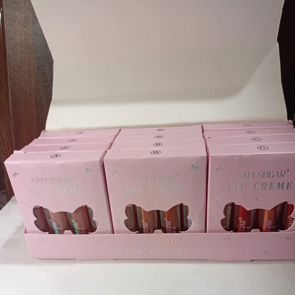 Sam Sugar Matte Liquid Lipsticks Pack Of 4 Long Lasting Multi Shades | Random Shades