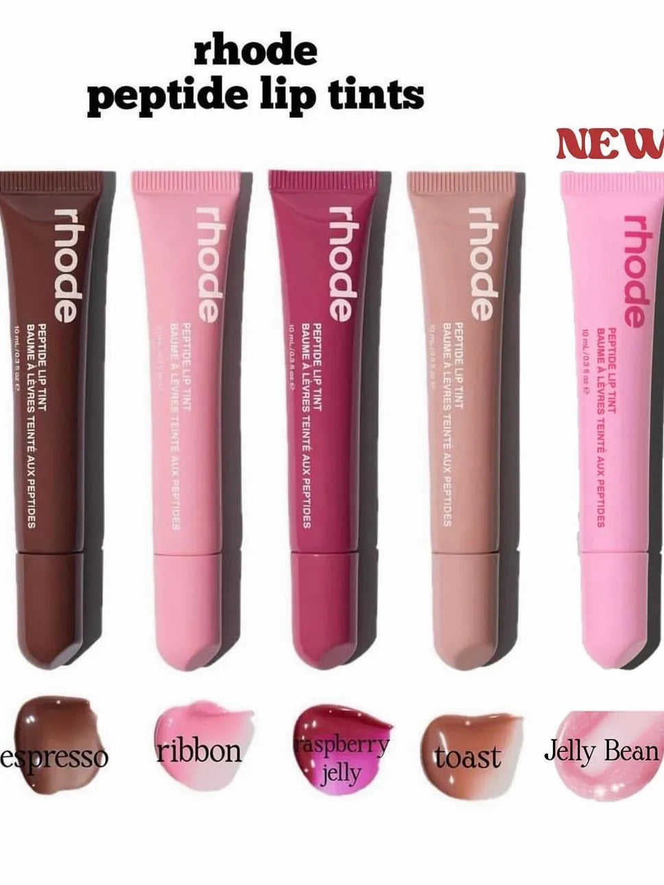 8 Colors Rhode Lip Care Series | Tinted Lip Balm | Lasting Moisturizing Blushes | Hydrated Lip Gel Oil | Pout Lips Long-acting Lip Treatment(1 pc)