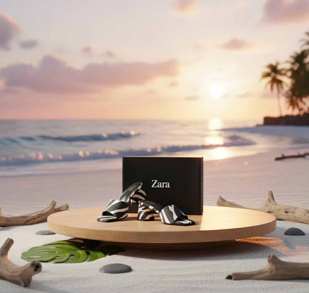Zebra-Print Block Heel Mules – Essential Chic Collection