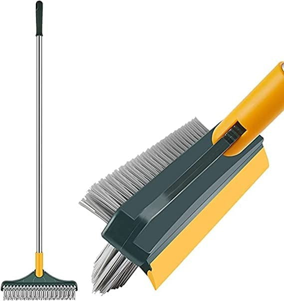 2 in 1 Floor Cleaning Brush Bathroom Tile Windows Floor Cleaning Brush with 120° Rotatable Head - Multipurpose Bathroom Floor Cleaning Brush - Floor Brush Scrubber - Without Box | Floor Cleaning Brush
