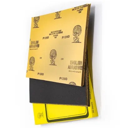Pack Of 50 Tiger Brand Abrasive Paper Sandpaper Sheet for Wood Metal Polishing & Finishing