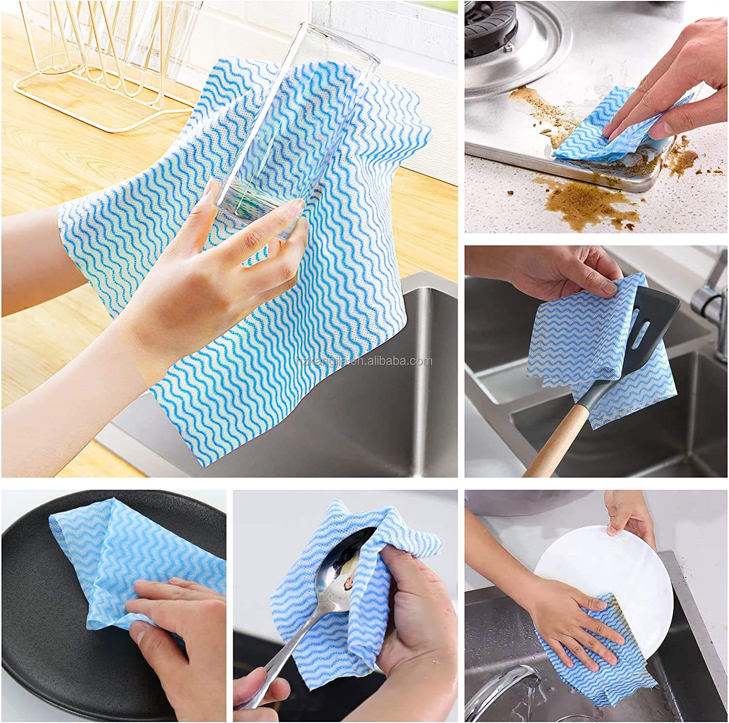 Reusable Kitchen Cleaning Wipes Roll – Washable, Absorbent & Eco-Friendly Multi-Purpose Cleaning Sheets