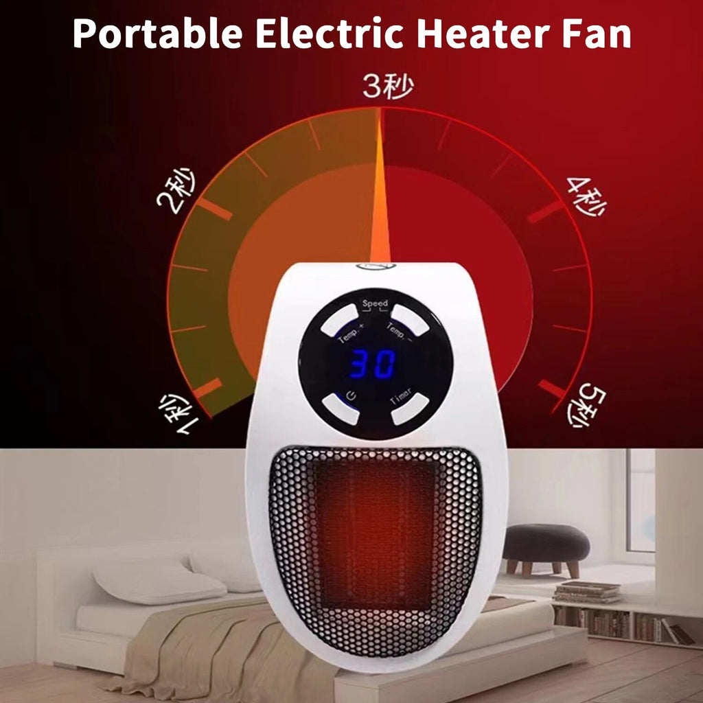 Portable Electric Heater Fan Heater Electric Ceramic Fan Energy-Saving Heater Safe Quiet Heating Fan room for Winter.