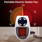 Portable Electric Heater Fan Heater Electric Ceramic Fan Energy-Saving Heater Safe Quiet Heating Fan room for Winter.