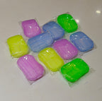20Pcs Portable Disposable Soap Paper Sheets – Mini Travel Hand Washing Soap Papers for Outdoor, Camping & Hiking
