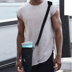Water Bottle Carrier Bag with Phone Pocket for Stanley Quencher Cup with Handle Water Bottle Holder Pouch - For 1200 ML Bottle