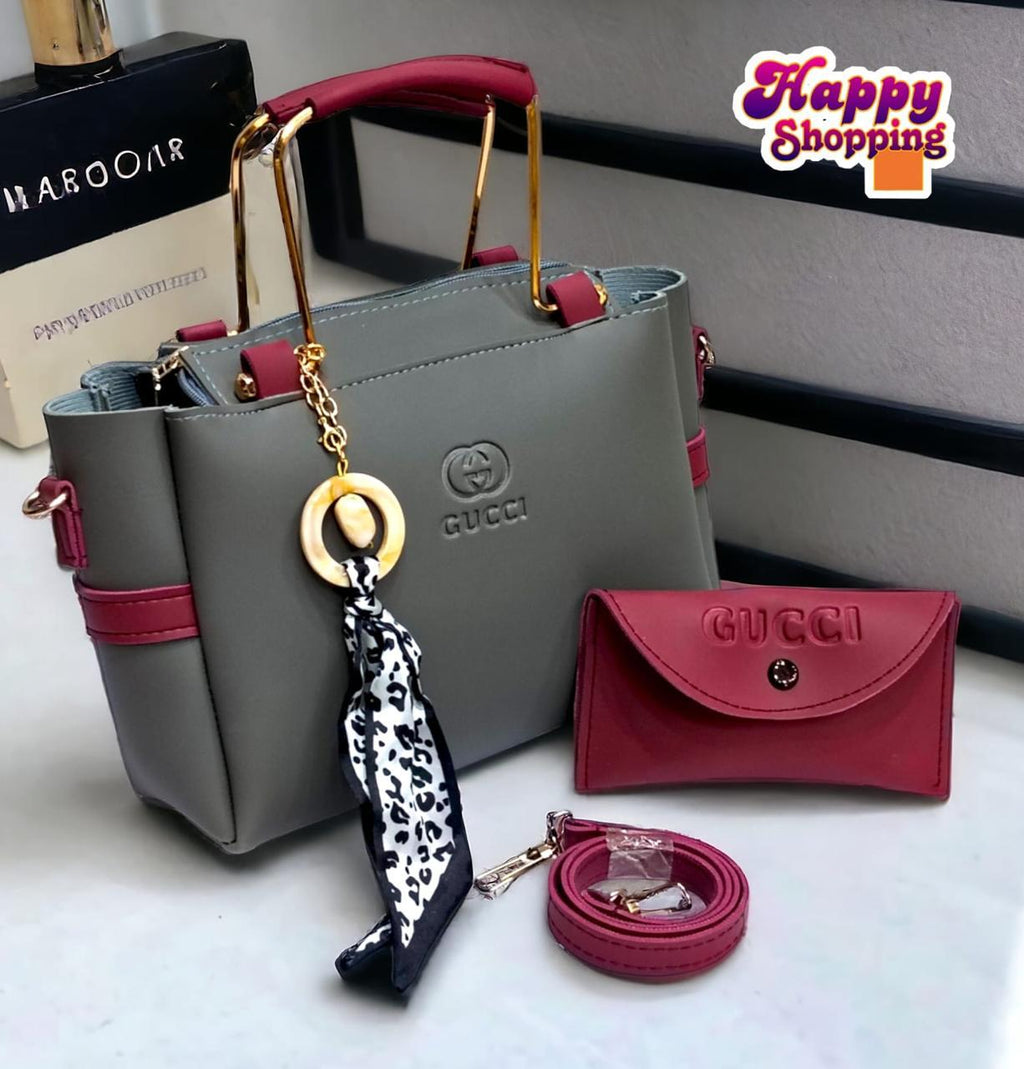 Ladies Handbag With Match Small Pouch Elegant Design Premium Quality