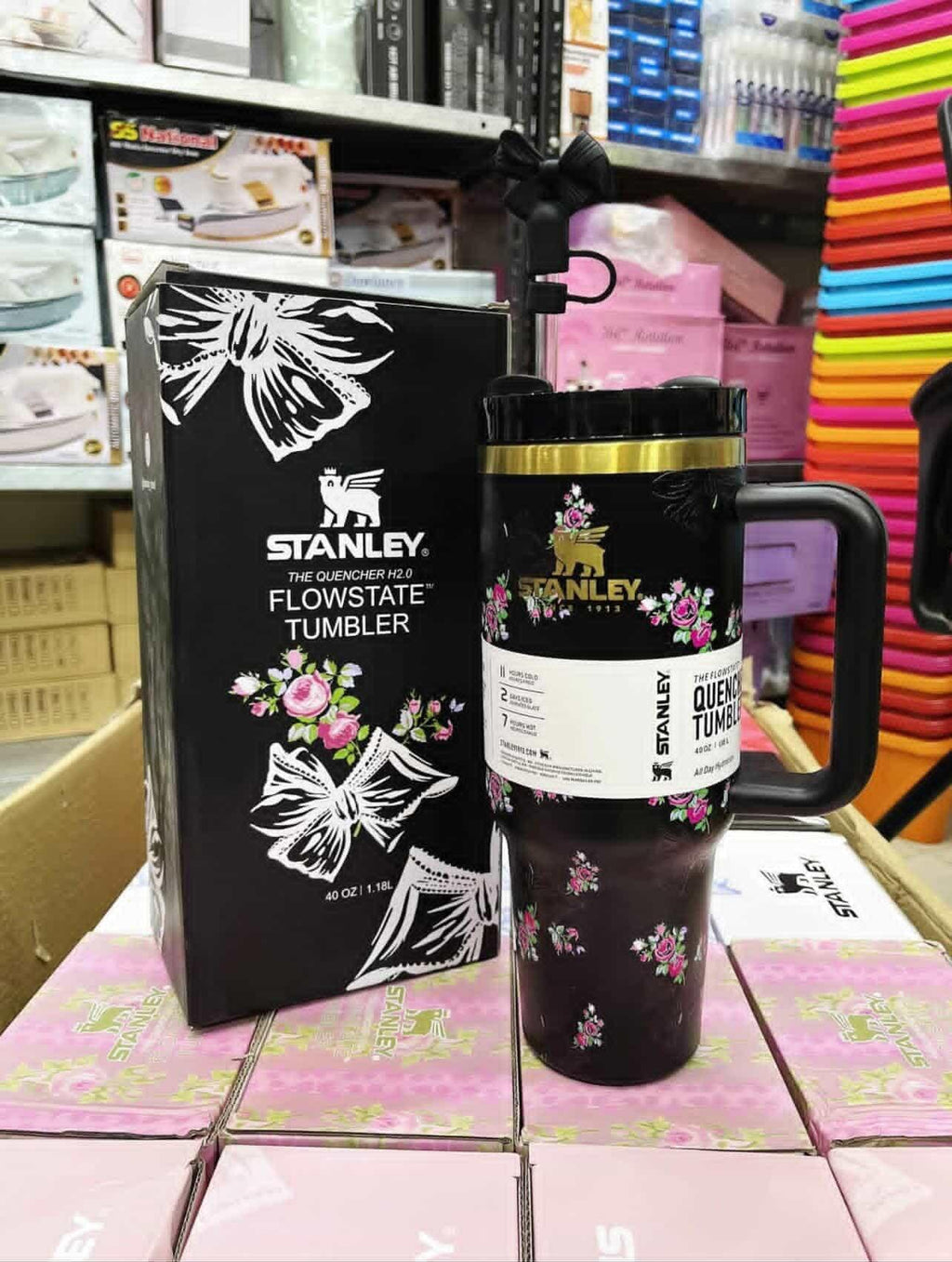 40 Oz Stanley X Coquette Tumbler Providing Durable Quality Comfortable Use Everyday Hydration Support - 1.18 Liter