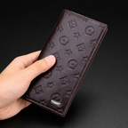New Design Long Wallet for Men & Women | 12 Card Slots | Half Zip Pocket | Premium Quality Long Purse