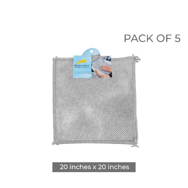 Royal Double Layer Dishwashing Wire Cleaning Cloth | Heavy-Duty Scrubber