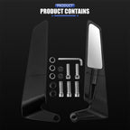 Universal Aerodynamic Rotary Adjustable Motorcycle Wind Wing Rearview Mirrors