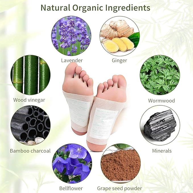 10 PCs Pain-Free Cleansing Pads for Natural Toxin Removal, Stress Relief & Vitality Support