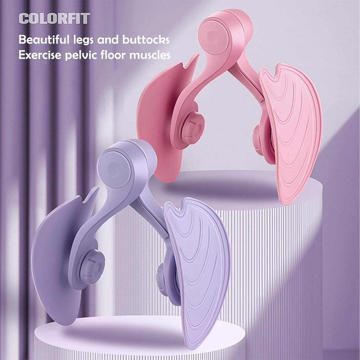 Thigh Exerciser Portable Design Easy To Use Strengthens Muscles Improves Flexibility Provides Comfortable Grip (Random Color)