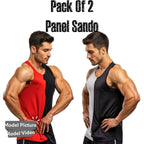 Pack of 2 Men & Boys Summer Gym Tank Top Sando | Dry-Fit Breathable Sleeveless Vest for Gym, Workout, Running & Daily Wear