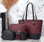 3 Piece Tote Handbag Elegant Design Premium Quality Smooth Finish Easy Carry For Daily Fashion Needs