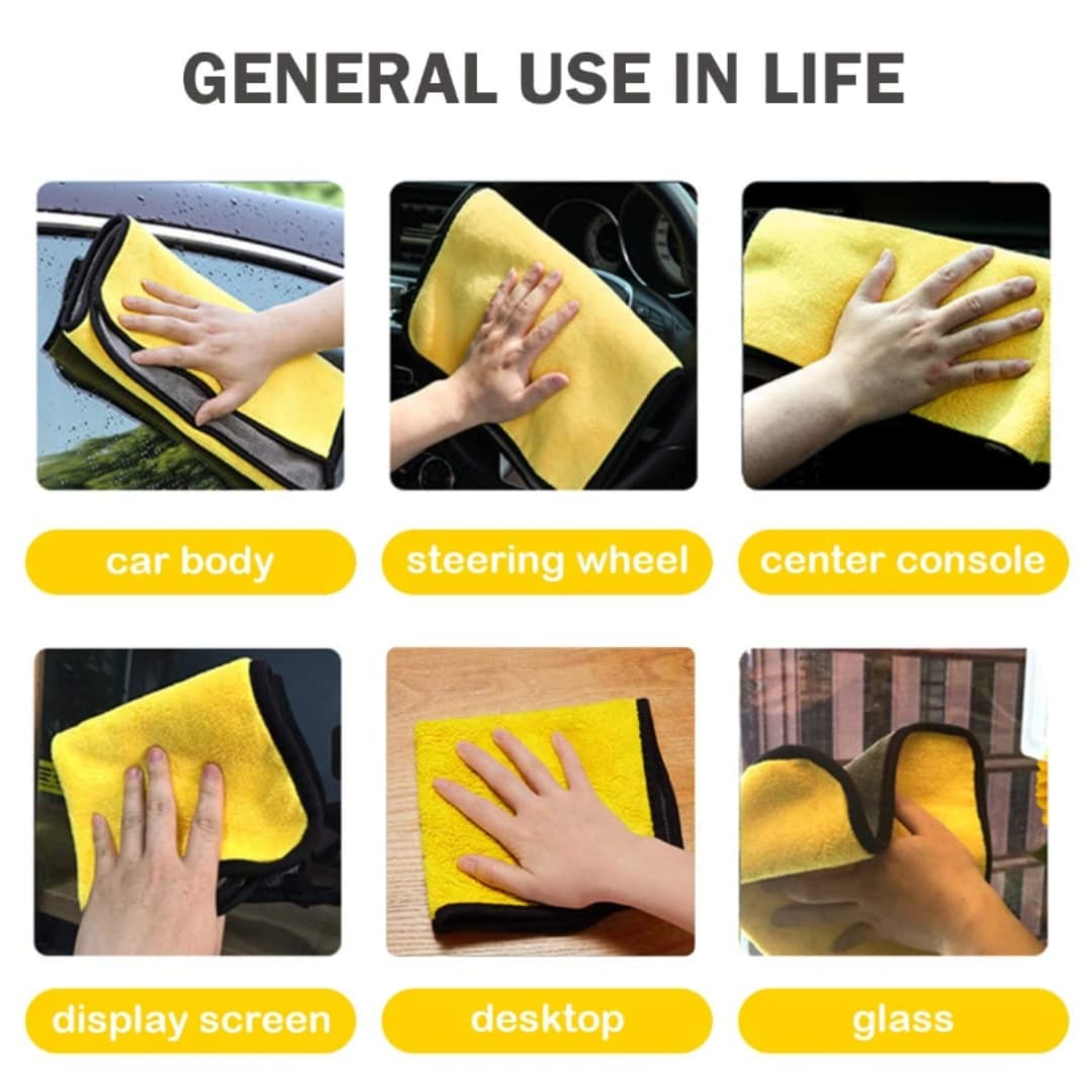 Microfiber Cloth 40×40 cm | Double-Sided |  Soft, Lint-Free & High Absorbency