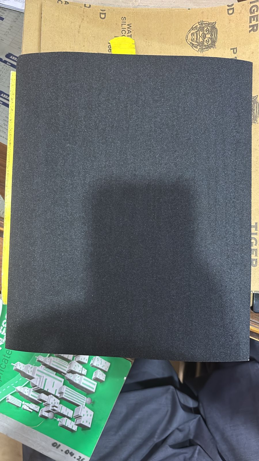 Pack Of 50 Tiger Brand Abrasive Paper Sandpaper Sheet for Wood Metal Polishing & Finishing