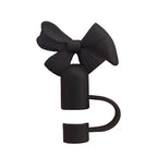 Silicone Bow Stopper Compatible with 40oz Tumbler | Reusable Spill-Resistant Straw Cover | Random Color