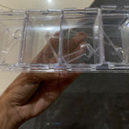 Crystal Seasoning Box With 4 Compartments And Spoons – Transparent Spice Storage Container Set For Kitchen Organization