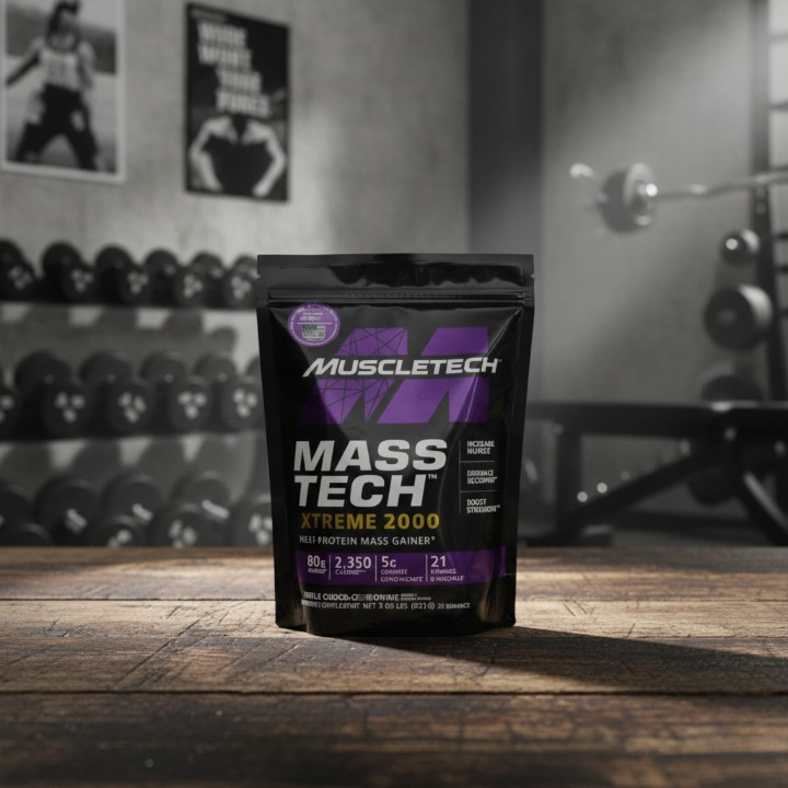 MuscleTech Mass-Tech Extreme 2000 – High-Protein Mass Gainer Supplement for Muscle Growth, Strength & Lean Mass Development - 2lbs