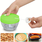 Speedy chopper multi use turbo cutter mini handy manual speed chopper for vegetables fruits imported heavy quality best make your life easier nicer dicer (Random color)