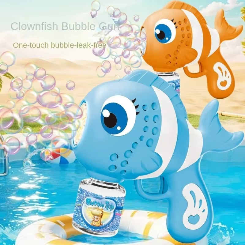 Fish Bubble Gun – Automatic Bubble Blower with Lights, Sounds & Fun Fish Design for Kids