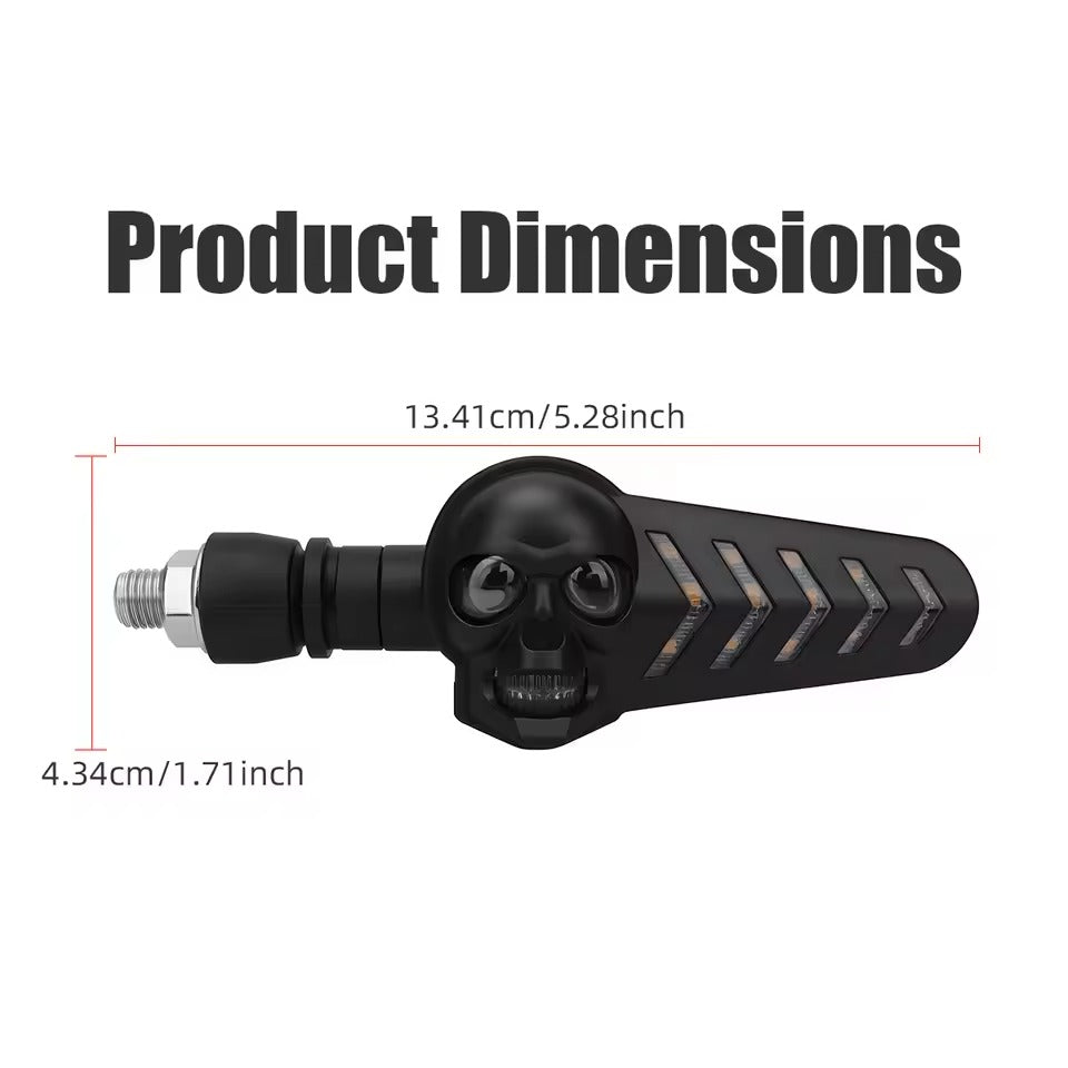 Motorcycle LED Turn Signal Light Supports 12V To 24V Flashing Indicator DRL Brake Tail Lamp