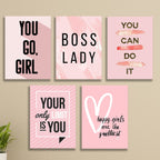 Set of 5 Premium Wall Art Photo Tiles – Modern Home Decor Sets 8x11