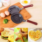 Creative Mini Nonstick Egg Frying Pan – Heart, Flower, Star & Fruit Shaped Egg Mold (Random Design)