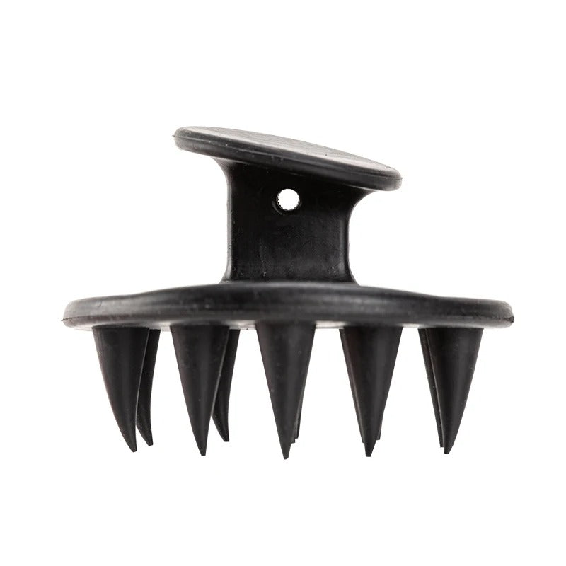 Head Cleansing &amp; Scalp Massage Brush – Soft Bristles for Wet &amp; Dry Use (Black color)